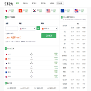 今日汇率查询